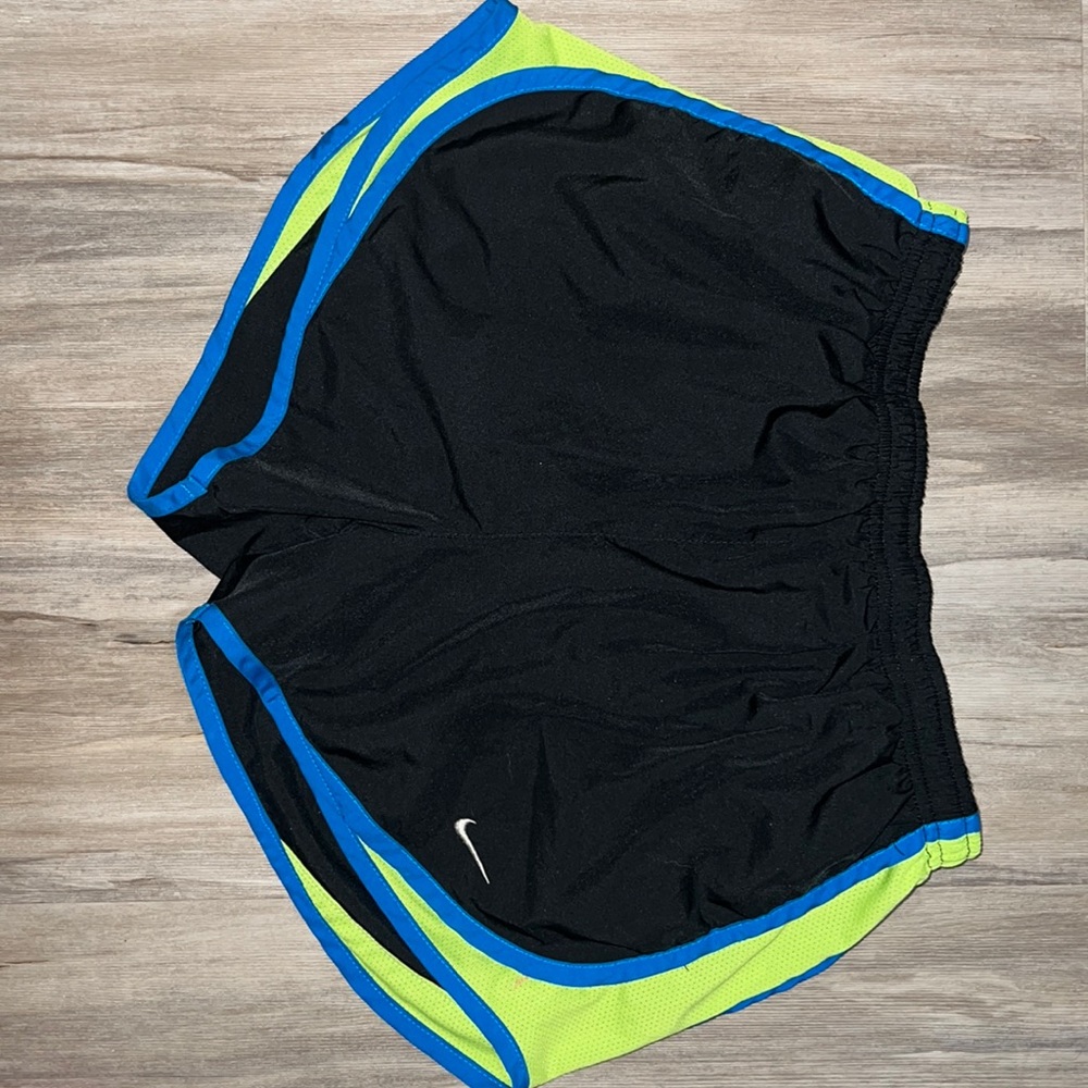 Small Nike Blue and Green shorts